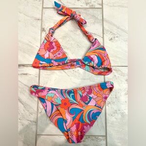 Skatie Retro Print Swimsuit